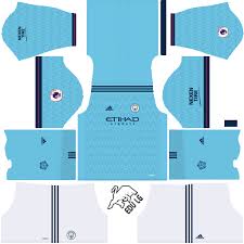City home kits 2019 is completed with white shorts and stockings. Kits Manchester City Fantasy Dls