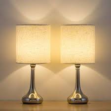 An on/off button on the power cord is. Haitral Bedside Table Lamps Set Of 2 Unique Modern Nightstand Lamps With Fabric Shade Small Desk Lam Bedside Table Lamps Table Lamp Sets Bedside Lamp Modern