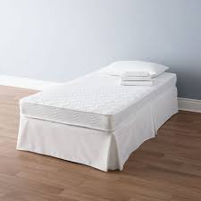 Twin mattresses are usually available in five, six, eight, or ten inches although there may be differences from brands to brands. Mainstays 6 Inch White Innerspring Twin Coil Mattress Walmart Canada