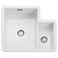 Undermount ceramic kitchen sinks uk govt online jobs. 1 3 Bowl Undermount White Ceramic Kitchen Sink Rangemaster Rustiqe Crub3314wh Appliances Direct