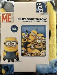 Transform your little bundle of joy into an adorable little henchman by dressing him in the crocheted baby minion costume. New Pink Purple Minions Despicable Me Plush Fleece Throw Blanket Movie Girl Gift Bedding Com Blankets Throws