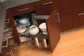 The need to reach deep into the cabinet to remove something is a pain. 8 Clever Kitchen Storage Solutions For Corner Cabinets