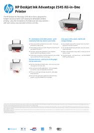 Hp deskjet ink advantage 5575 is known as popular printer due to its print quality. Hp Deskjet Ink Advantage 2545 All In One Printer Manualzz