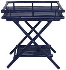 Trayta Side Table Navy Outdoor One Kings Lane Side Table Outdoor Dining Furniture Luxury Furniture Design