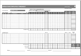 See here common employee productivity metrics & kpis! Operations Employee Time Card Template Ms Excel Excel Templates