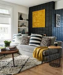 1001 Variantes De Salon Gris Et Jaune Pour Vous Inspirer A L Essayer Salon Gris Et Jaune Deco Canape Gris Decoration Salon Couleur