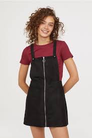 Bib Overall Dress Black Ladies H M Us 1 Overall Dress Ladies Tops Fashion Fashion