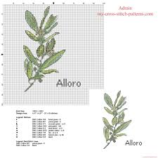 This design comes from a pattern book from 1557. Laurel Leaves Herb Free Cross Stitch Pattern Download Free Cross Stitch Patterns Simple Unique Alphabets Baby