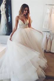V Neck Spaghetti Straps Empire Waist Beach Bridal Gowns Wedding Dresses Ld250 Spaghetti Strap Wedding Dress Elegant Bridal Gown Ball Gowns Wedding