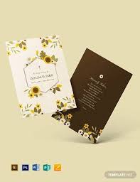 Blue and gray flowers simple funeral program. Free 11 Memorial Card Templates In Ai Psd Ms Word Apple Pages Publisher