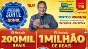 Resultado da Tele Sena Semanal nº 116: números de hoje (09/08)