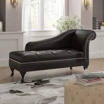 Leather one arm chaise lounge. One Arm Chaise Lounge Chairs You Ll Love In 2021 Wayfair