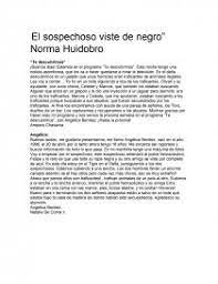 Quién es el misterioso hombre de negro? El Sospechoso Viste De Negro Norma Huidobro Apuntes Criveros341630
