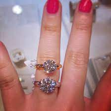 2 Carats Vs 3 Carats Size 4 Finger Rings Rings Cool Diamond Solitaire