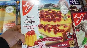 In der zwischenzeit den pudding nach packungsanleitung. Gut Gunstig Edeka Pudding Kirsch Kuchen Kalorien