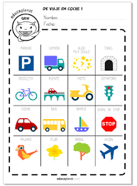 El simple hecho de subir y bajar las escaleras es a continuación compartimos algunos de estos juegos en formato de tarjetas para imprimir. Viaje En Coche Bingo Gratis Y Actividades Para Jugar Con Los Peques Educaplanet Apps