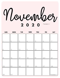 Printable 2021 Calendar By Month In 3 Cute Colors Saturdaygift In 2020 November Calendar Calendar Printables December Calendar
