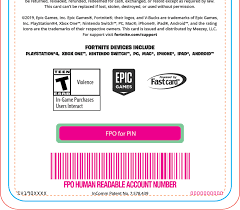 Choose from contactless same day delivery, drive up and more. Fortnite V Bucks Redeem V Bucks Gift Card Fortnite Fortnite Epic Games Account First Nintendo