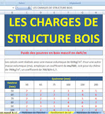 Calcul De Charge Structure Bois Avec Excel Structure Bois Poutre Bois Bois