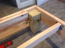 This piece is in the works. King Sized Deck Diy Bed Frame With Foundation For 100 The Mattress Underground