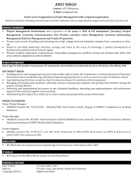 Project Manager Resume Samples Sample Resume For It Project Manager Naukri Com