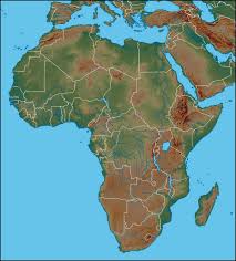Central africa is a region in the center of africa that stretches across the equator and partly along the atlantic ocean. Physical Map Of Africa