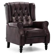 Today's version of the leather recliner chair will instantly upgrade. Luxury Life Althorpe Reclining Armchair Manual Push Back Recliner Small Sofa Gaming Bedroom Armchair Brown Bonded Buy Online In Antigua And Barbuda At Antigua Desertcart Com Productid 222834954