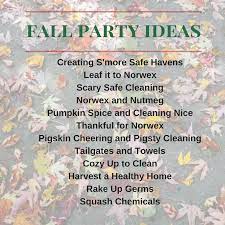 Fall Party Names For Norwex Norwex Party Norwex Party Themes Norwex