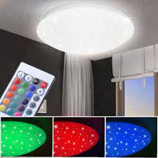 rgb led decken lampe schlaf zimmer sternen effekt farbwechsel leuchte dimmbar ebay rgb led deckenlampe kinderzimmer lampe kinderzimmer