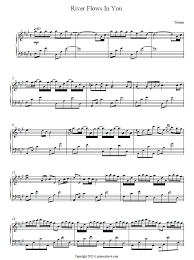 How To Play River Flows In You On Piano For Beginners River Flows In You Piano Sheet Music River Flow In You Sheet Music Piano Sheet Music