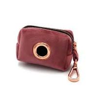 OEM/ODM Custom Logo Velvet Dog Poop Bag Dispenser Holder Private Label  Fabric Pet Dog Poop Bag Dispenser for Attachment Leash