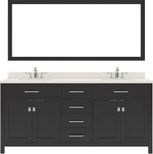 Choose from a wide selection of great styles and finishes. Caroline 72 Double Bath Vanity In Espresso With Dazzle White Quartz Top And Round Sink With Mirror
