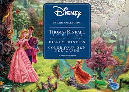 Plus, it's an easy way to celebrate each season or special holidays. Disney Dreams Collection Thomas Kinkade Studios Disney Princess Color Your Own Postcards Kinkade Thomas 0050837432345 Amazon Com Books