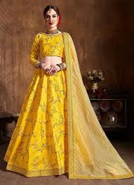 All bath towel bathrobe gown lehenga choli night dress one piece salwar suit saree. Buy Decent Wedding Wear Silk Yellow Embroidery Work Lehenga Choli 145220 Online