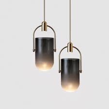 Nordic Design Smoke Glass Pendant Light Art Bucket Study Dining Room Bedside Led Hanging Light Fixtures Free Shipping Pendant Lights Aliexpress