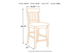 28 to 32 inches from floor to seat. Haddigan Counter Height Bar Stool Ashley Furniture Homestore