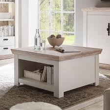 Gebrauchter couchtisch aus holz, mahagoni furnier, tischplatte gefliest. Lomadox Beistelltisch Ferna 61 Couchtisch Im Landhaus Stil Pinie Weiss Und Oslo Pinie Dunkel Nb Mit Klappe B H T Ca 86x48x86cm Online Kaufen Otto