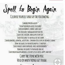 Spell To Begin Again Wiccan Spell Book Witchcraft Spells For Beginners Spelling