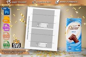 Aldi Chocolate Bar Template 404726 Branding Design Bundles Branding Design Templates Custom Wrappers