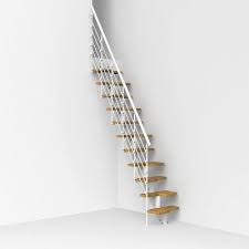Arke Oak30 Xtra 22 In White Modular Staircase Kit K22050 Modular Staircase Tiny House Stairs Space Saving Staircase