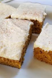 Pumpkin Bars With Cream Cheese Frosting This Is One Of The Best Desserts That I Have Ever Made Using Pumpkin The Fun Desserts Frosting Recipes Savoury Cake