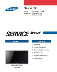 Samsung Pn58c6500 Pn58c6500tf Plasma Tv Service Manual And Repair Instructions Tv Services Repair Guide Samsung