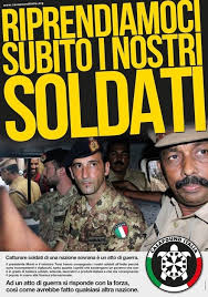 «vorrei ringraziarvi ad uno ad uno per i vostri tweet di solidarietà. I Due Maro Quello Che I Media Italiani Non Vi Raccontano
