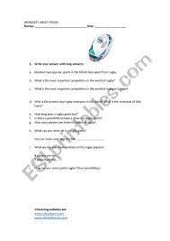 We're about to find out if you know all about greek gods, green eggs and ham, and zach galifianakis. Trivia Questions About Rugby Esl Worksheet By Bleakhouse