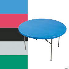 Orders over $49 ship free! Fitted Round Plastic Tablecloth Oriental Trading
