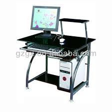 Create a home office with a desk that will suit your work style. Gx 228 Compact Black Steel Glass Computer Table Buy Steel Glass Computer Table Steel Tempered Glass Computer Table Desktop Computer Table Product On Alibaba Com