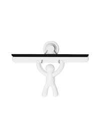 Inside the adjustable glass shelves hold all. Buddy Squeegee Shop Bathroom Accessories Umbra