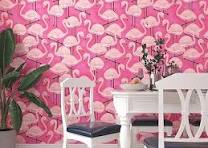 Wallink Pink Flamingo Wallpaper Peel and Stick Animal ...