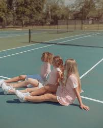 Pale Indie Cute Pink Y Girls Tennis Photography Tennis Court Photoshoot Tennis Photos