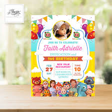 Baby birthday invitations party invite template birthday printables 1st boy birthday party themes happy birthday parties birthday tags minnie cocomelon birthday printable invitation | party invite. Cocomelon Birthday Invitation Card 14 Pcs With Envelopes Lazada Ph